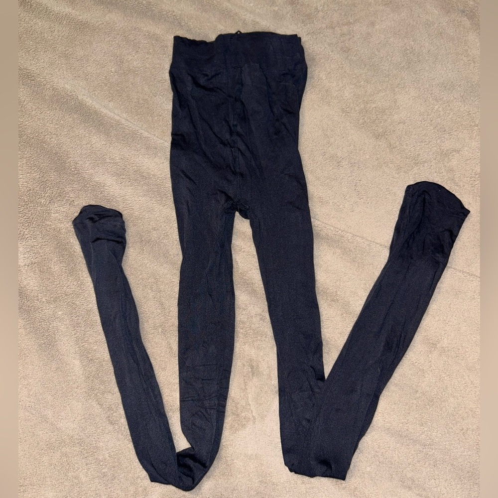 J.Crew Gently Worn Super Opaque Tights in Dark Gray
